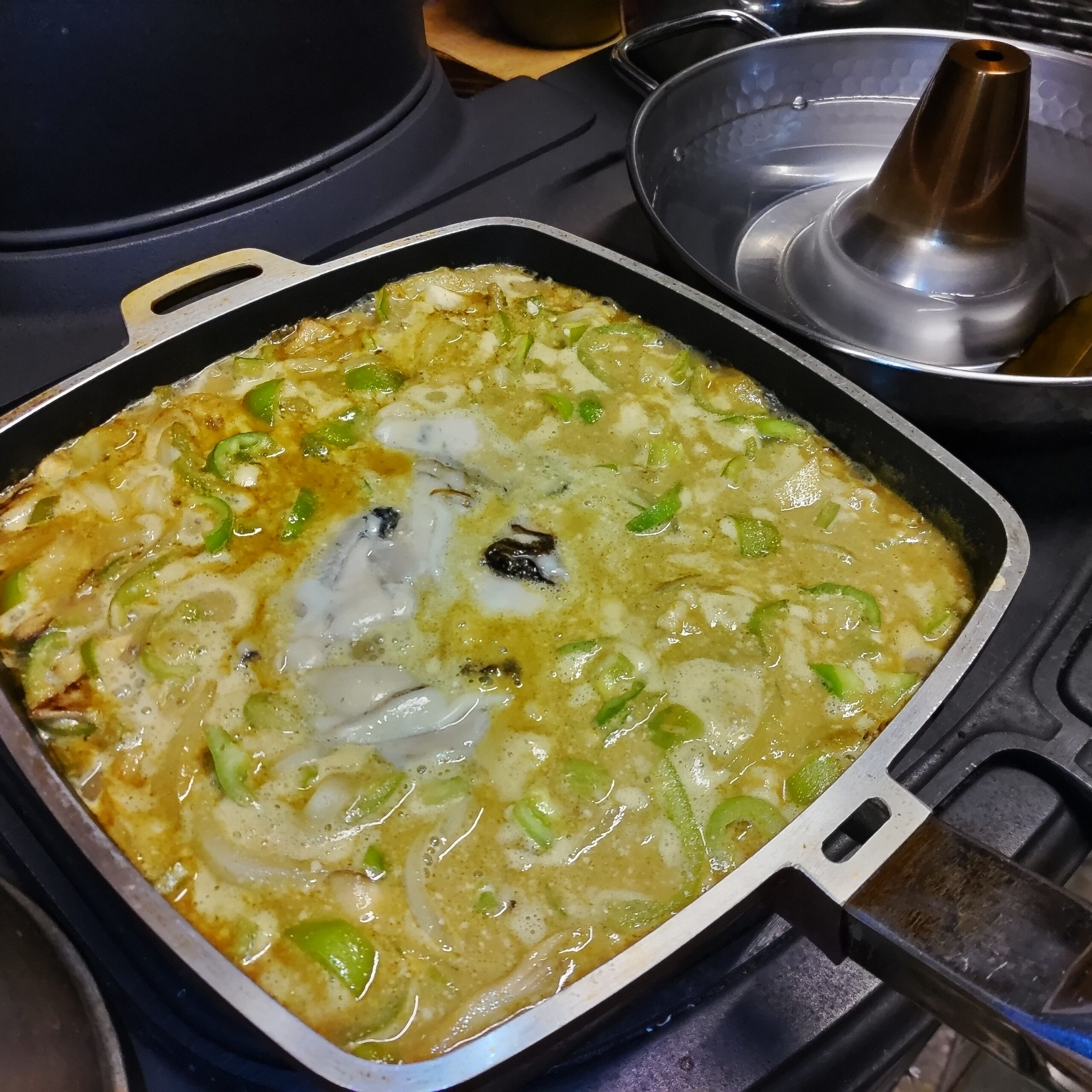 グリーンカレーといちじくのオーブン焼き