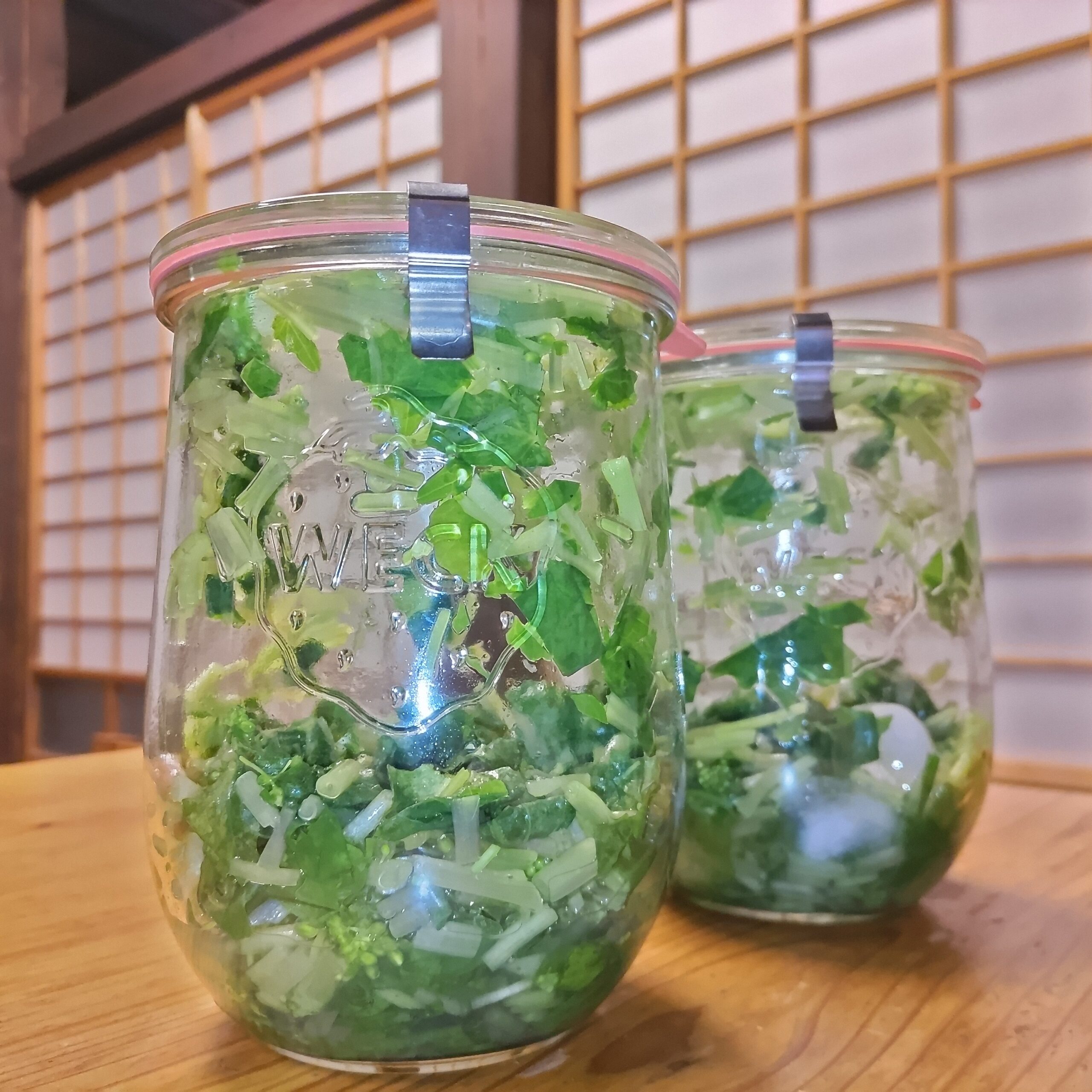 山菜コーナーとわさびふすぺ