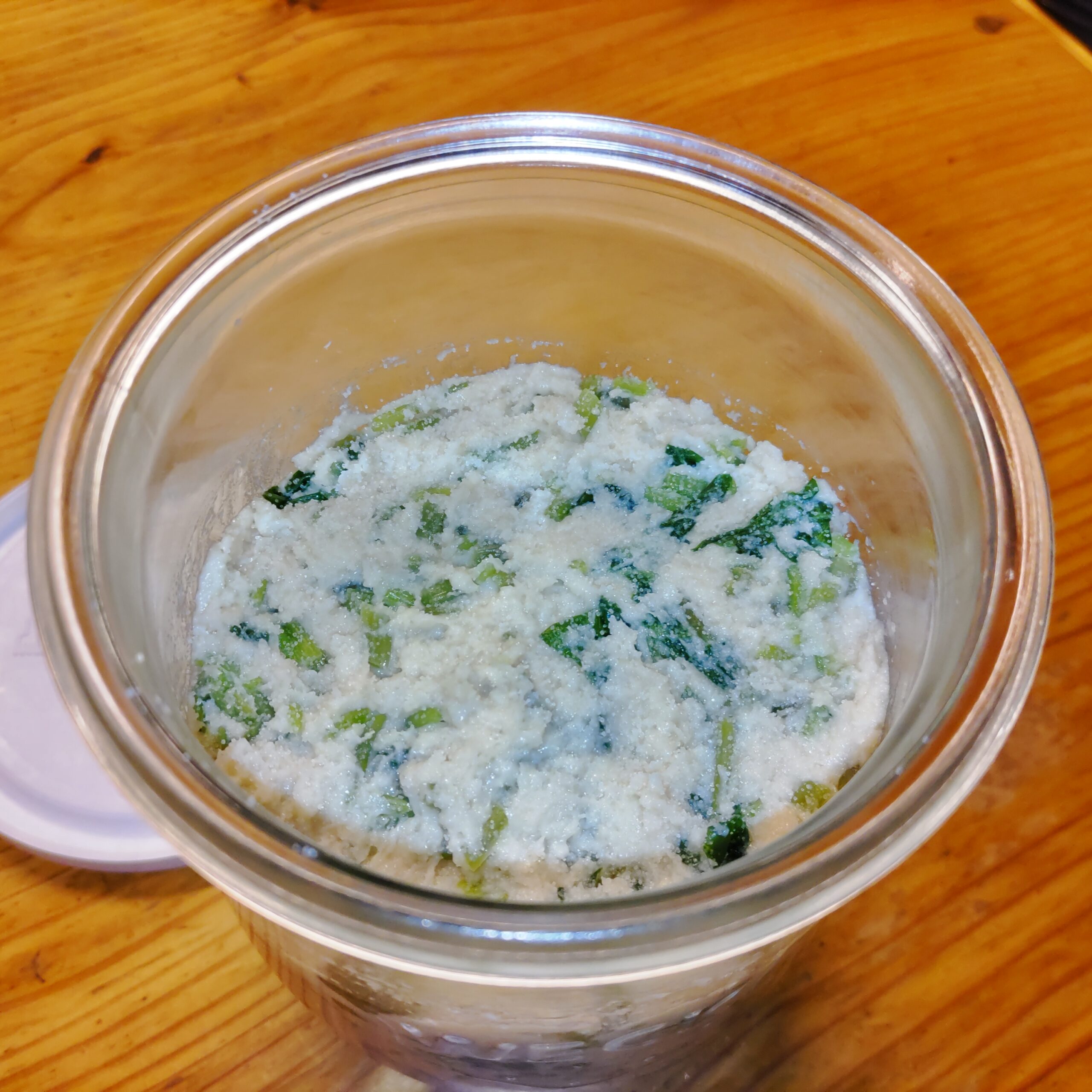 自家製の葉わさび漬け