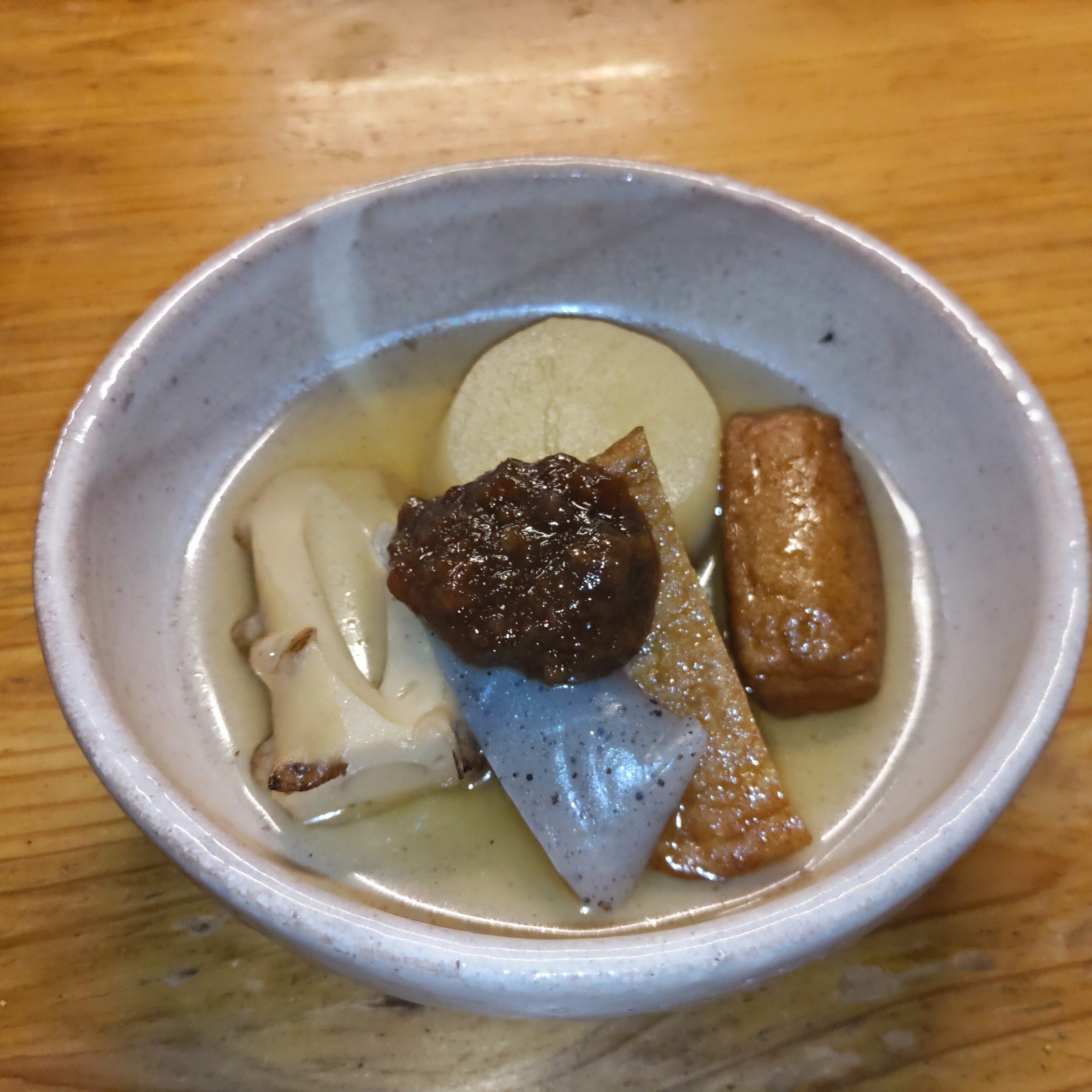 しょうが醤油で食べるおでん