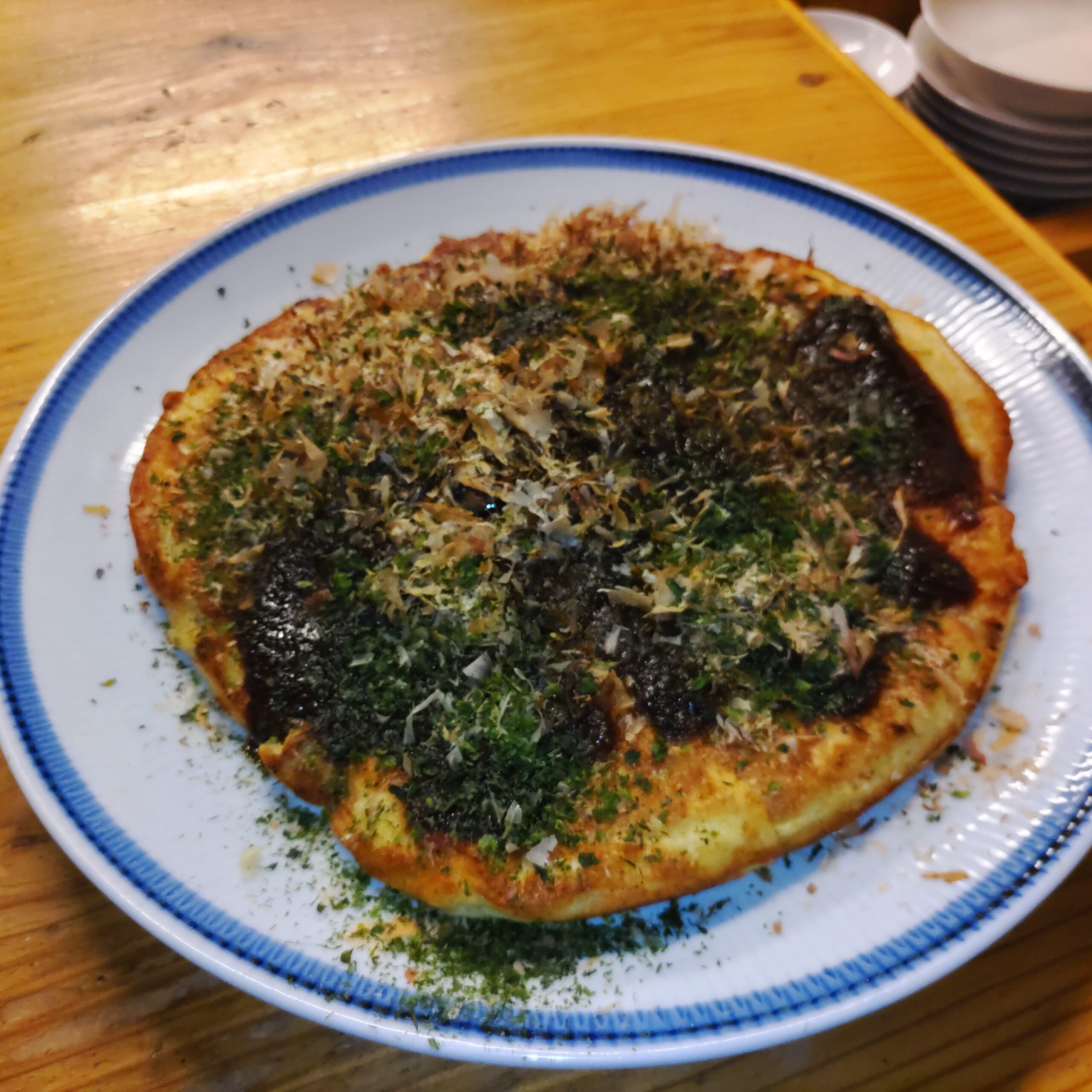 水なし。山芋と卵で軽いお好み焼き